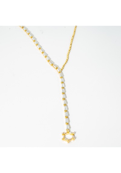 Biem Gold Renkli Zirkon Taşlı Uzun Y Kolye Gold/gümüş