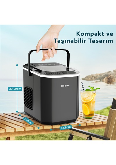 Bullet Kapsül Taşınabilir Buz Makinesi, Otomatik Temizleme, Hızlı Buz Yapma, Im011-bbl