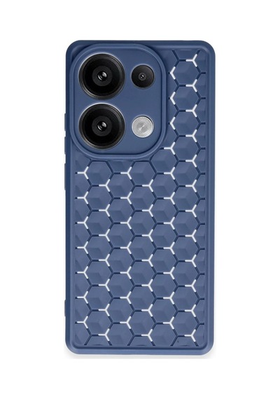 Realme C65 Kılıf Petek Silikon Kapak - Lacivert 0.2M-Çok Renkli