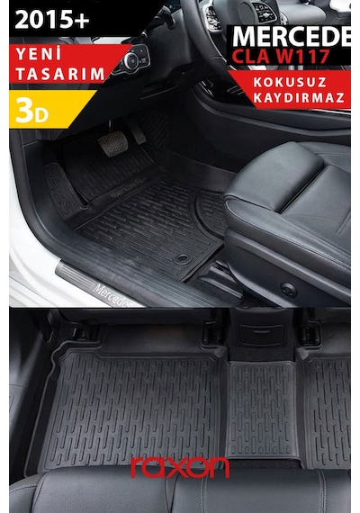 Mercedes W117 Cla-class 2013+ 3d Havuzlu Paspas Tam Uyumlu Su Geçirmez