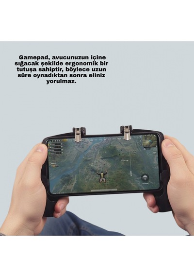Dört Parmak Destekli Mobil Gamepad Tetikli Oyun Kontrolcüsü Ergonomik Ve Hassas Kontrol