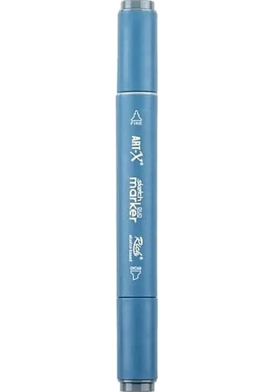 Rich Klm-17977 Art-x Sketch Marker Kalem Duo 535 Steel Grey Standart