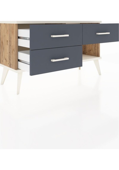 Arges Şifonyer 3 Çekmeceli 88x30x48 Çam-aytaşı/antrasit Aytaşı/antrasit Arges Şifonyer 3 Çekmeceli 88x30x48 Çam-aytaşı/antrasit Aytaşı/antrasit