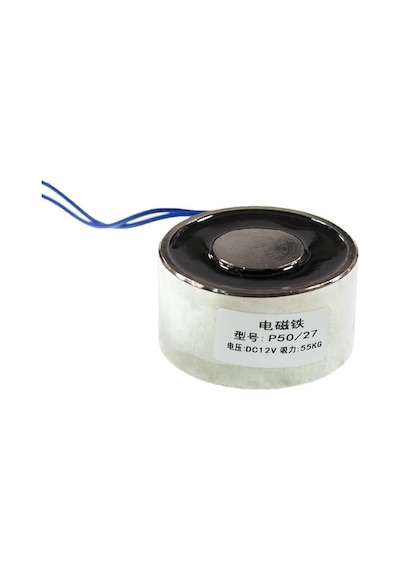 P50/27 12V Elektromıknatıs - 50Kg Elektro Manyetik Tutucu