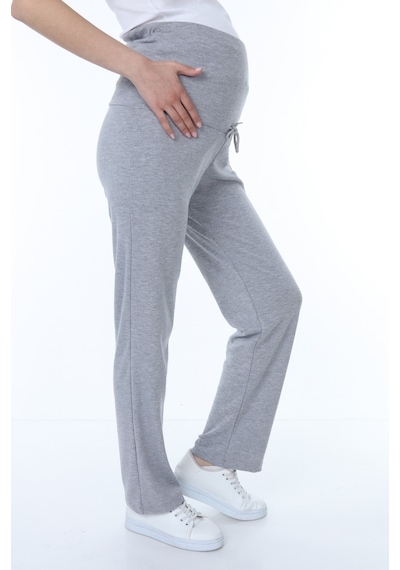 Luvmabelly Myra8501 Beli Ayarlanabilir Hamile Günlük Ev Pantolonu -gri-gri