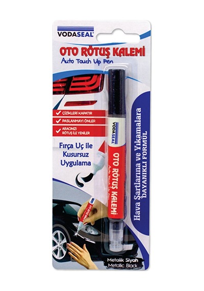3 Adet Vodaseal Siyah Oto Rötuş Kalemi