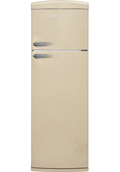 Vestel Retro SC32211 311 LT Statik Üstten Donduruculu Buzdolabı Bej