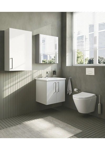 66414 VitrA Root Flat Tek Çekmeceli Lavabo Dolabı, 60 Cm, Parlak Beyaz Köşeli Lavabo Dahil Diğer 66414 VitrA Root Flat Tek Çekmeceli Lavabo Dolabı, 60 Cm, Parlak Beyaz Köşeli Lavabo Dahil Diğer