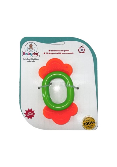 Diş Kaşıyıcı Çıngırak - Bpa İçermez Turuncu