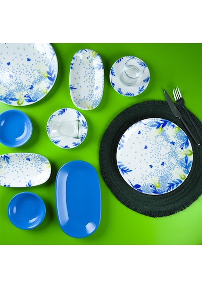 Aryıldız Blue Mimosa 19 Parça 4 Kişilik Kahvaltı Takımı Çok Renkli