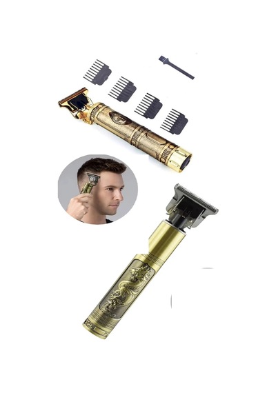 Ps-033 Çelik Kasa Profesyonel T-bıçak Saç Sakal Ense Ve Çizim Tıraş Makinesi Crchmgo Diğer