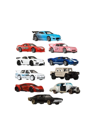 Hot Wheels Hvx27 Fast And Furious 10-pack Siyah