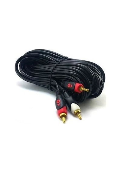 2Rca 3.5Mm 5 Metre Stereo Kablo Gold