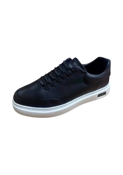 Luis Figo Hakiki Deri Erkek Sneaker Ayakkabı Ckr01068 Siyah - Beyaz