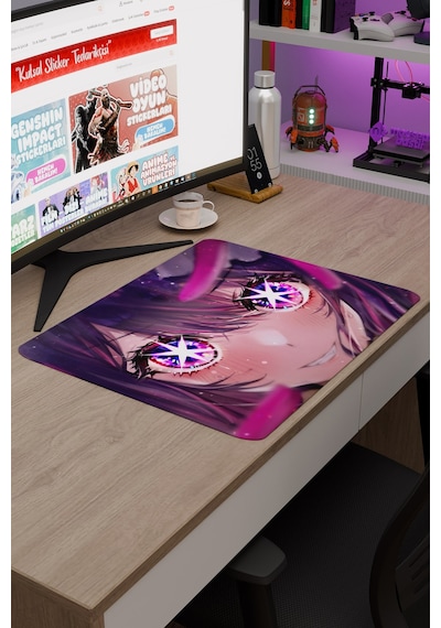 Oshi No Ko Anime V2 - 48x40 Xl Gaming Kauçuk Kaymaz Taban Mouse Pad Fare Altlığı