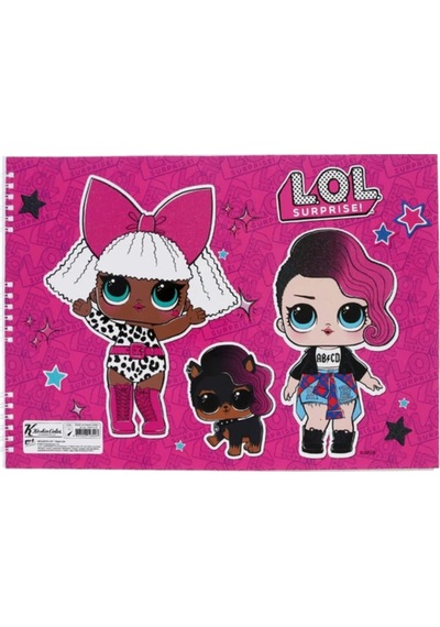 Lol 25x35cm 15 Yaprak Spiralli Resim Defteri