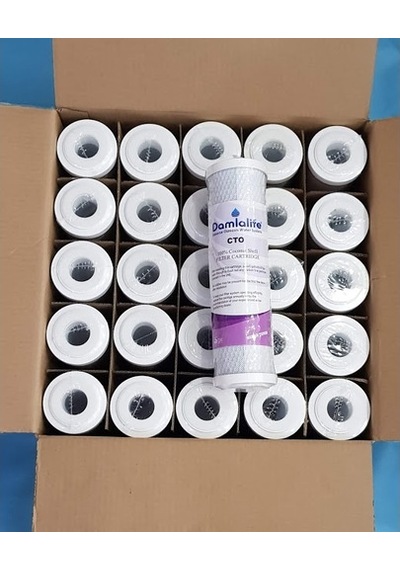 Damlalife 10'' Blok Karbon (Cto) Su Arıtma Filtre 25 Adet