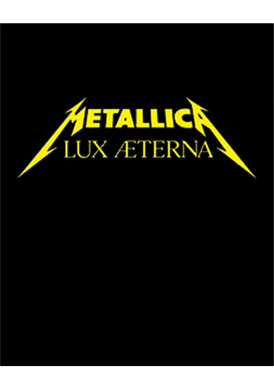 Zepplin Giyim Metallica Lux Æterna Text Büyük Sırt Patch Yama Siyah
