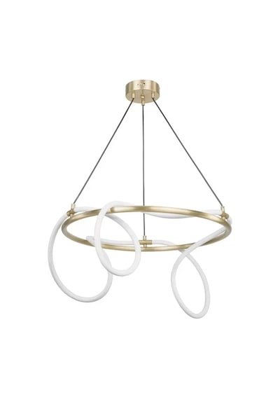 Yumuşak Boru Modern Led Avize - 50cm Çok Renkli