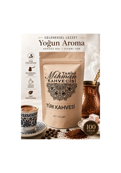 Mihman Türk Kahvesi 100 Gr X 3 Paket