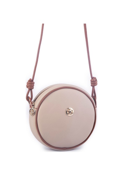 Nas Bag Kadın Yuvarlak Oval Yazlık Moda Çanta Kum Taba Luna Kum - Taba