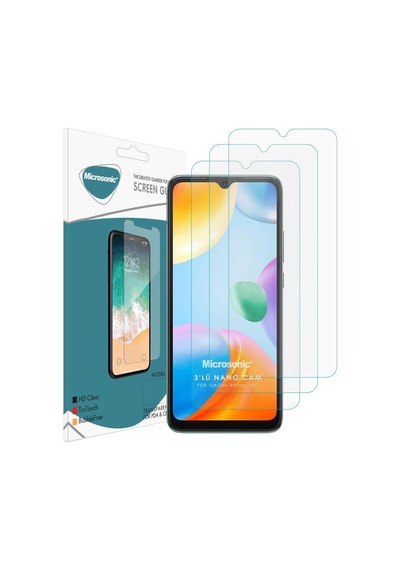 Xiaomi Poco C40 Screen Protector Nano Glass Cam Ekran Koruyucu 3 Lü Paket