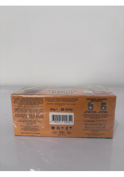Organik Bahçe Bardak Poşet Çay 25'li 50gr X2 Adet