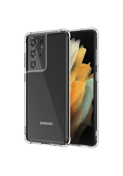 Samsung Uyumlu Galaxy S21 Ultra Kılıf Şeffaf Airbag Nitro Anti Shock Kapak
