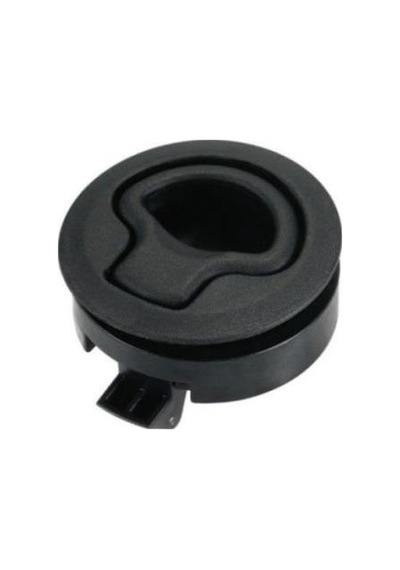 Gömme Kulp Yaylı Siyah Çap: 60 Mm