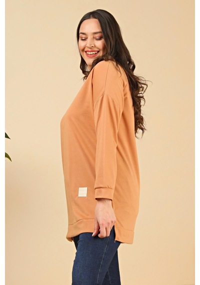 Ferace Kadın Oversize İki İplik Tesettür Tunik 001