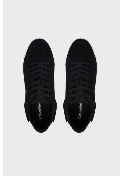 Calvin Klein Süet Sneaker Ayakkabı Ym0ym0143401h Erkek Ayakkabı Ym0ym01434 01h Siyah