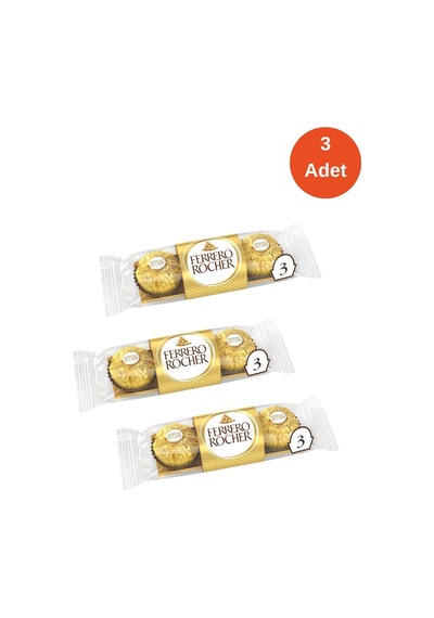 Çikolata 3'lü 37,5 Gr- 3 Adet