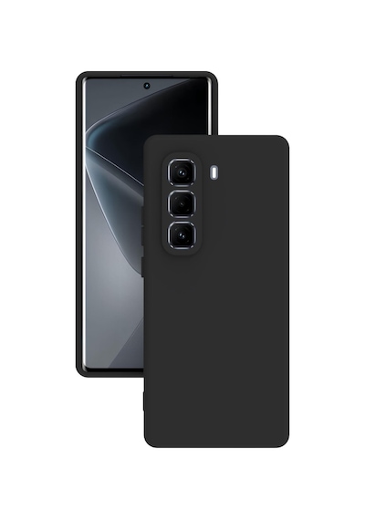 İnfinix Hot 50 Pro Plus Kılıf Kamera Korumalı Silikon Rubber Arka Kapak Siyah