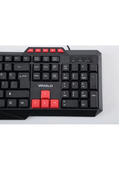 Wozlo WZ-502M Oyuncu Klavyesi Usb Kablolu Multimedya Q Klavye