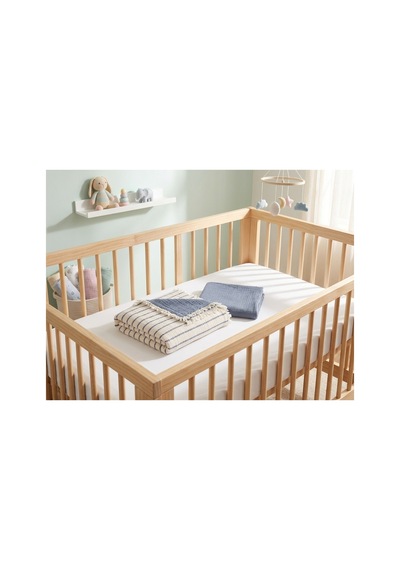 %100 Pamuklu 8 Katlı Multi Müslin Bebek Çocuk Battaniyesi Xl 120x100 Cm Mavi - 857855523 Mavi