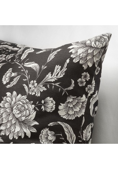 Ikea Idalınnea Yastık Kılıfı 50 X 50 Cm Siyah Gri - Beyaz Çok Renkli