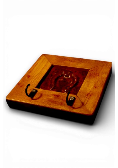 Nal, Seramik Anahtarlık Duvar Pano 14,5x14,5x2,5cm -