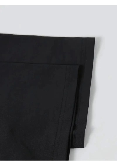 Wear Vexel Kadın T-shirt Ördek Baskılı Bisiklet Yakalı Kısa Kol Tişört - Siyah Siyah