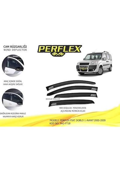Doblo 1 Cam Rüzgarlık 2 Parça Clasıc Tip 0009 Model