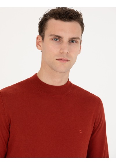 Pierre Cardin Erkek Kiremit Triko Kazak 50270049-vr031 Kiremit