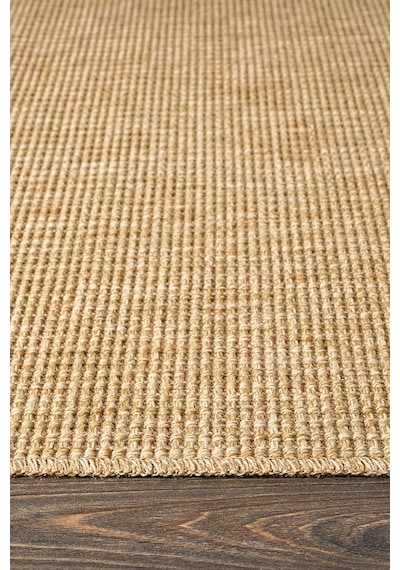 Tiora Tı001a Bej Jüt Halı Naturel Sisal Örme Hasır Modern Yıkanabilir Dayanıklı Tozu Yok