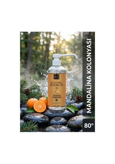 Mandarin Kolonyası 1 Litre 1000 Ml Sprey Başlıklı Bodrum Mandarinsı Aile Boy