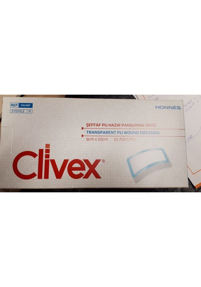 Şeffaf Pu Hazır Pansuman Örtü 9cmx20cm 25 Adet C6120p