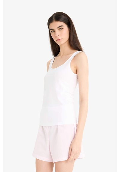Defacto Regular Fit Pamuklu Atlet-fall İn Love R9041az25auwt34 Beyaz