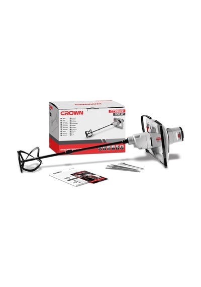 Crown CT10049 1100W Boya ve Harç Karıştırıcı Mikser 120 MM