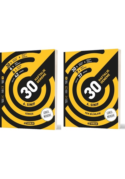 Hız 2026 6. Sınıf Türkçe + Fen Bilimleri Haftalık Deneme Seti 2 Kitap