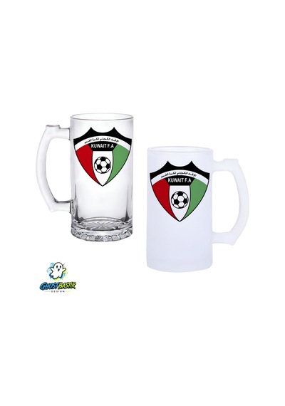 Kuwait F.c. Kulplu Bira Bardağı Buzlu Veya Şeffaf Seçenekli 0322