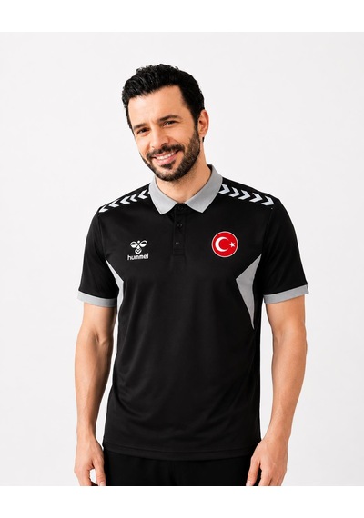 Hummel Otantik Milli Takım Kamp Tişört Siyah