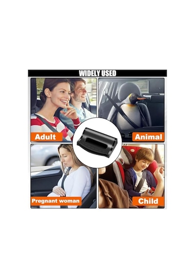2 Adet Araba Emniyet Kemeri Klipsleri, Yetişkinler İçin Evrensel Oto Emniyet Kemeri Ayarlayıcı, Konforlu Araba Omuz Boyun Koruyucu Kayış Konumlandırıcı, Araba İçin Emniyet Kemeri Tutucu
