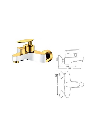 Gms Pera Mix Banyo Bataryası Altın